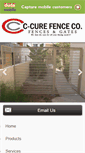 Mobile Screenshot of ccurefence.com