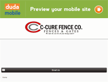 Tablet Screenshot of ccurefence.com